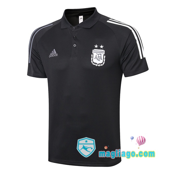 Magliago - Passione Maglie Thai Affidabili Basso Costo Online Shop | Argentina Polo Maglia Uomo Nero 2020/2021