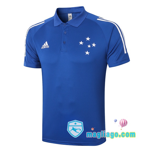 Magliago - Passione Maglie Thai Affidabili Basso Costo Online Shop | Cruzeiro EC Polo Maglia Uomo Blu 2020/2021