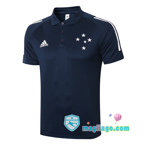 Magliago - Passione Maglie Thai Affidabili Basso Costo Online Shop | Cruzeiro EC Polo Maglia Uomo Blu Royal 2020/2021