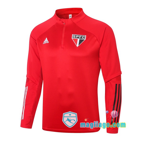 Magliago - Passione Maglie Thai Affidabili Basso Costo Online Shop | Felpe Allenamento Sao Paulo FC Rosso 2020/2021