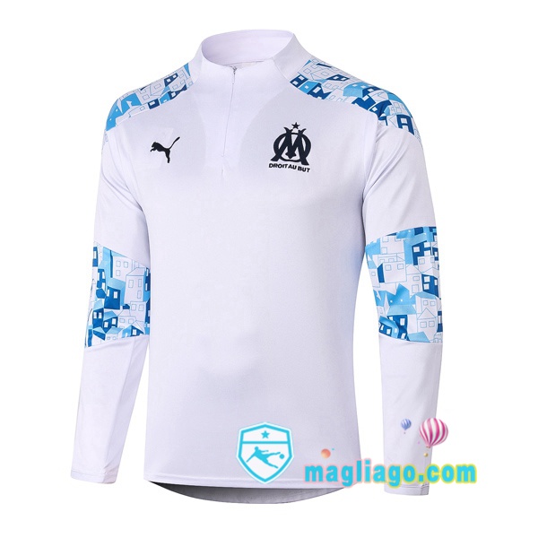Magliago - Passione Maglie Thai Affidabili Basso Costo Online Shop | Felpe Allenamento Marsiglia OM Bianco 2020/2021