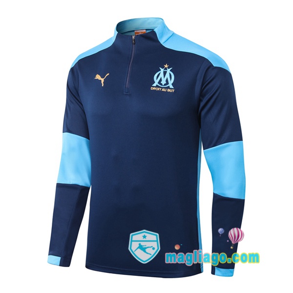 Magliago - Passione Maglie Thai Affidabili Basso Costo Online Shop | Felpe Allenamento Marsiglia OM Blu 2020/2021