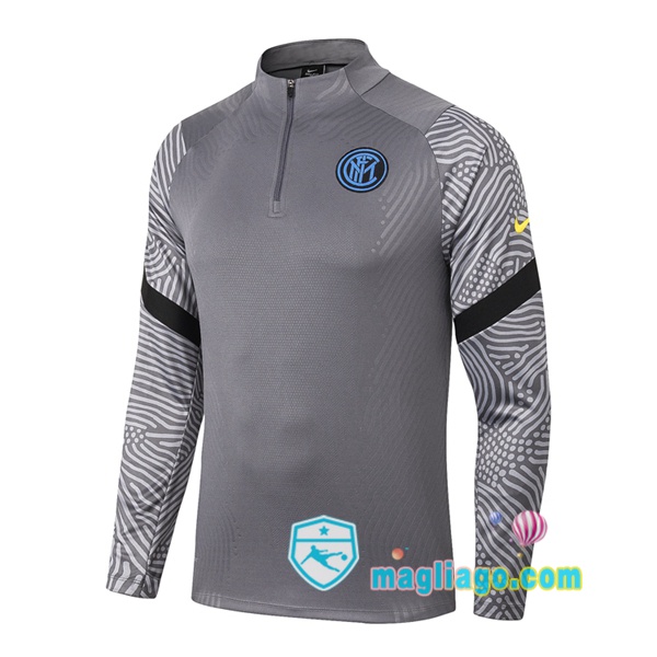 Magliago - Passione Maglie Thai Affidabili Basso Costo Online Shop | Felpe Allenamento Inter Milan Grigio 2020/2021
