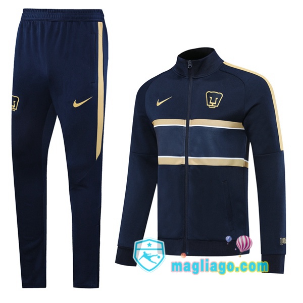 Magliago - Passione Maglie Thai Affidabili Basso Costo Online Shop | Giacca Da Allenamento Pumas UNAM Blu Royal 2020/2021