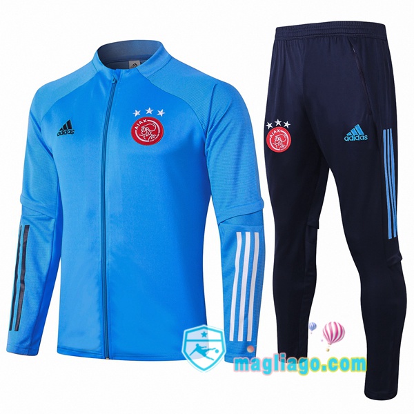 Magliago - Passione Maglie Thai Affidabili Basso Costo Online Shop | Giacca Da Allenamento AFC Ajax Blu 2020/2021