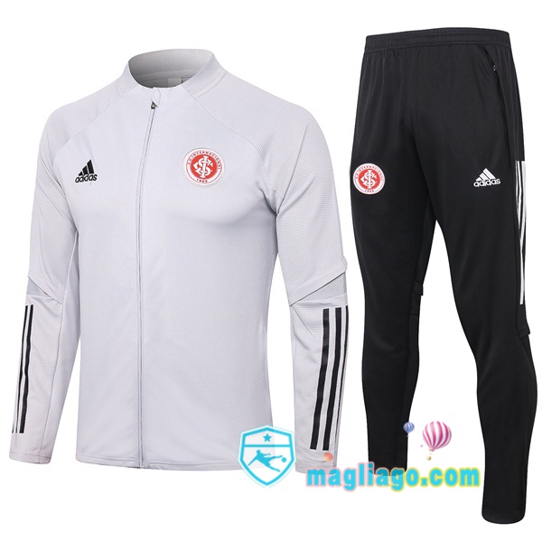 Magliago - Passione Maglie Thai Affidabili Basso Costo Online Shop | Giacca Da Allenamento SC Internacional Grigio 2020/2021
