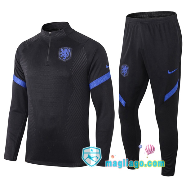 Magliago - Passione Maglie Thai Affidabili Basso Costo Online Shop | Tuta da Allenamento Paesi Bassi Nero 2020/2021
