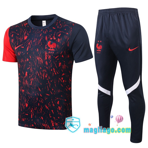 Magliago - Passione Maglie Thai Affidabili Basso Costo Online Shop | Maglie Allenamento Francia + Pantaloni Nero 2020/2021