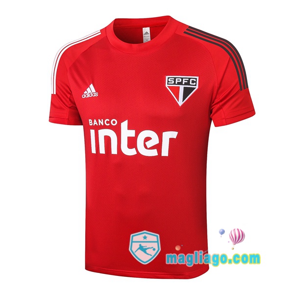 Magliago - Passione Maglie Thai Affidabili Basso Costo Online Shop | Maglie Allenamento Sao Paulo FC Rosso 2020/2021