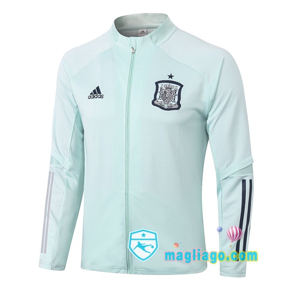 Magliago - Passione Maglie Thai Affidabili Basso Costo Online Shop | Giacca Calcio Spagna Verde Chiaro 2020/2021
