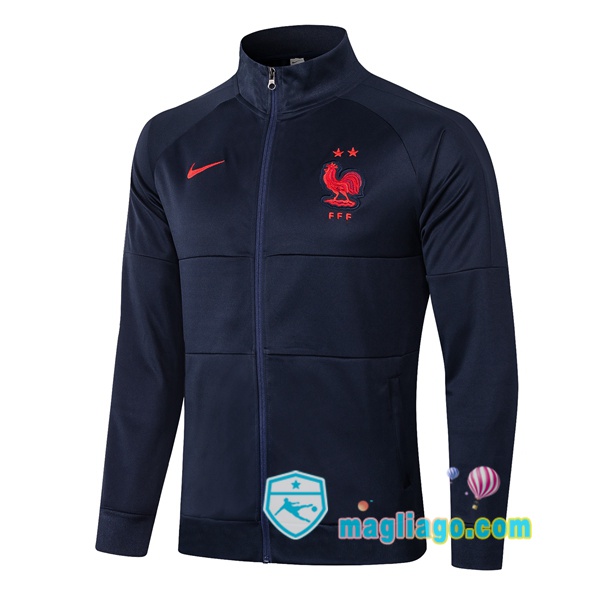 Magliago - Passione Maglie Thai Affidabili Basso Costo Online Shop | Giacca Calcio Francia Blu Royal 2020/2021