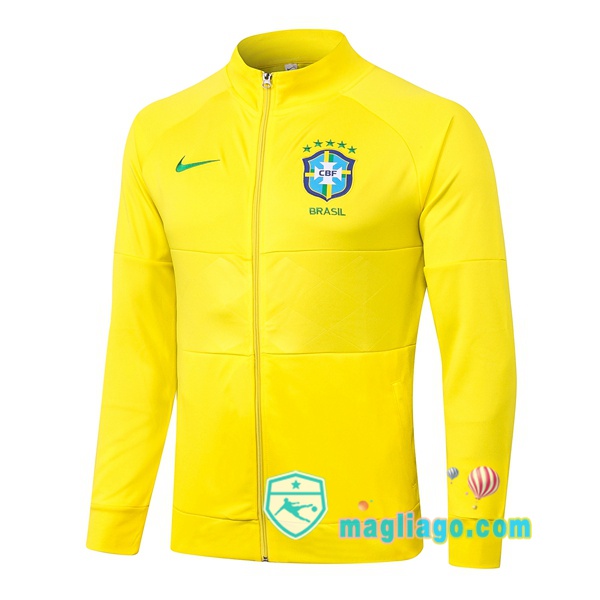 Magliago - Passione Maglie Thai Affidabili Basso Costo Online Shop | Giacca Calcio Brasile Giallo 2020/2021