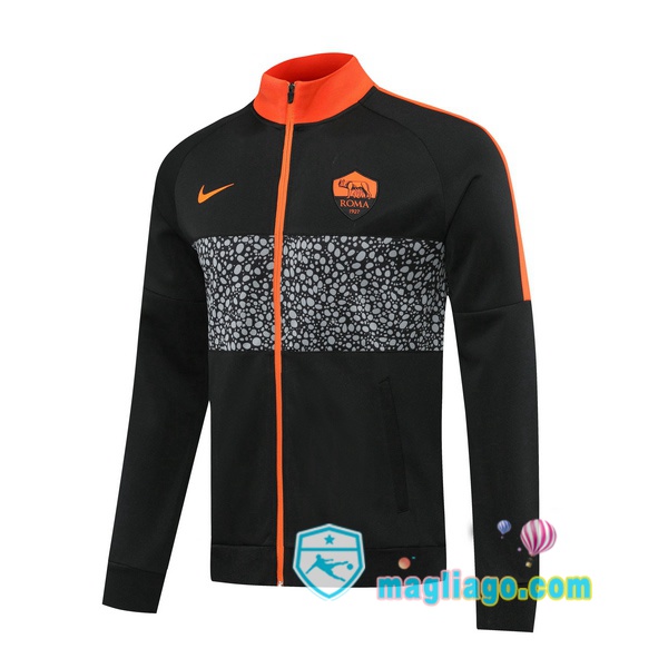 Magliago - Passione Maglie Thai Affidabili Basso Costo Online Shop | Giacca Calcio AS Roma Nero 2020/2021