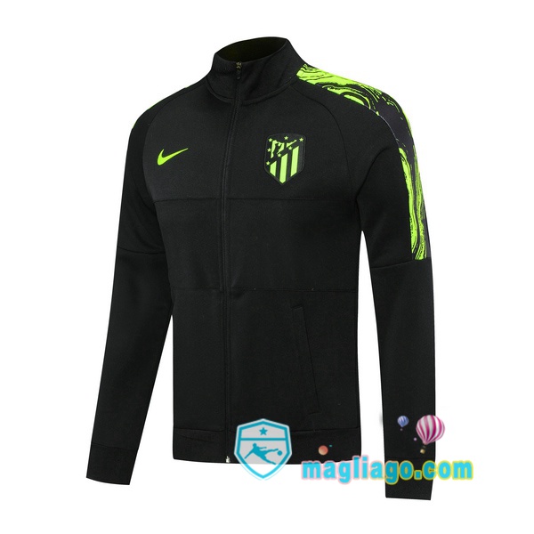 Magliago - Passione Maglie Thai Affidabili Basso Costo Online Shop | Giacca Calcio Atletico Madrid Nero Verde 2020/2021