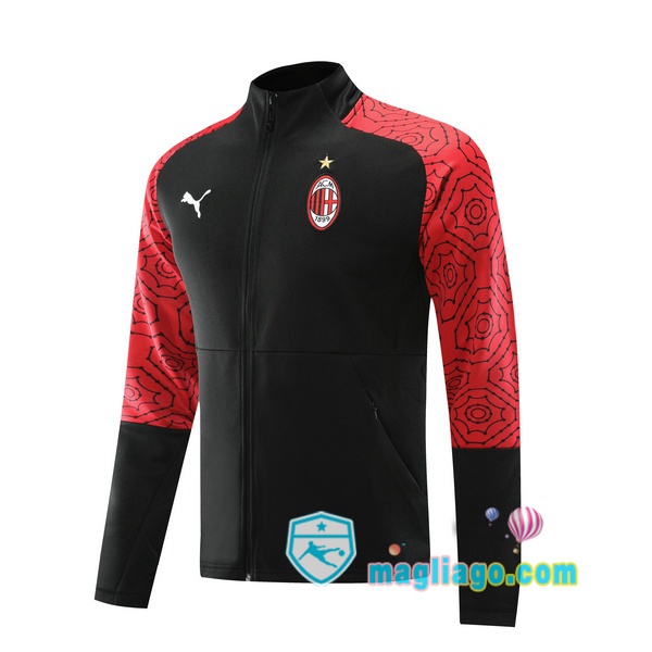 Magliago - Passione Maglie Thai Affidabili Basso Costo Online Shop | Giacca Calcio AC Milan Nero Rosso 2020/2021