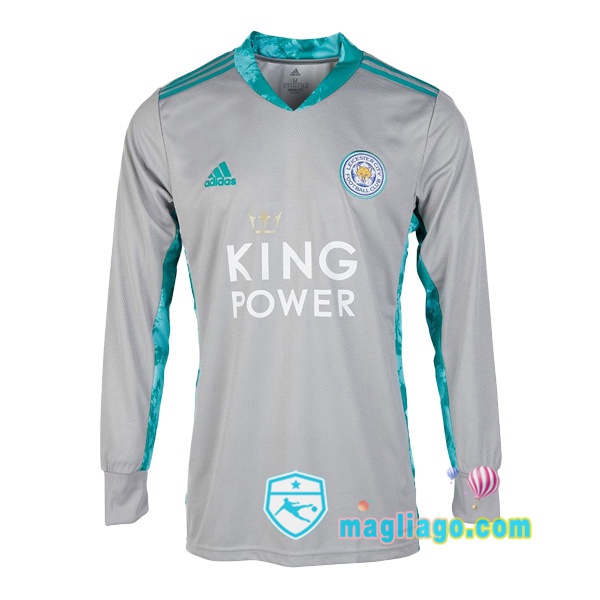 Magliago - Passione Maglie Thai Affidabili Basso Costo Online Shop | Maglia Leicester City Uomo Portiere Maniche Lunghe Grigio 2020/2021