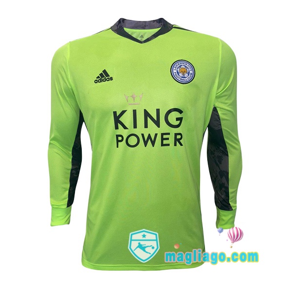 Magliago - Passione Maglie Thai Affidabili Basso Costo Online Shop | Maglia Leicester City Uomo Portiere Maniche Lunghe Verde 2020/2021