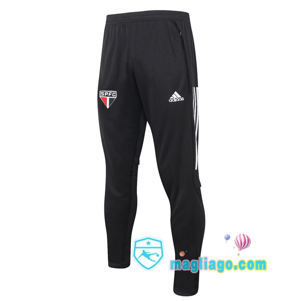 Magliago - Passione Maglie Thai Affidabili Basso Costo Online Shop | Pantaloni Da Allenamento Sao Paulo FC Nero 2020/2021