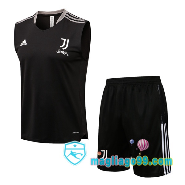 Magliago - Passione Maglie Thai Affidabili Basso Costo Online Shop | Gilet Calcio Juventus + Shorts Nero 2021/2022