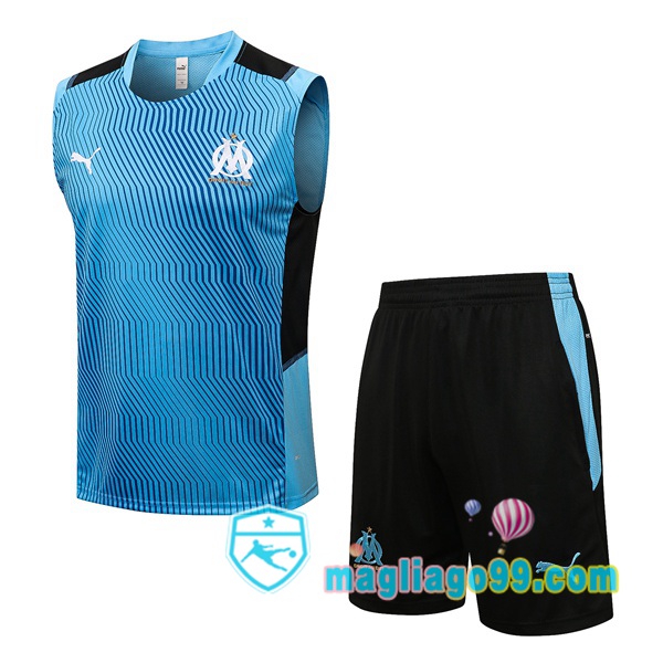 Magliago - Passione Maglie Thai Affidabili Basso Costo Online Shop | Gilet Calcio Marsiglia OM + Shorts Blu 2021/2022