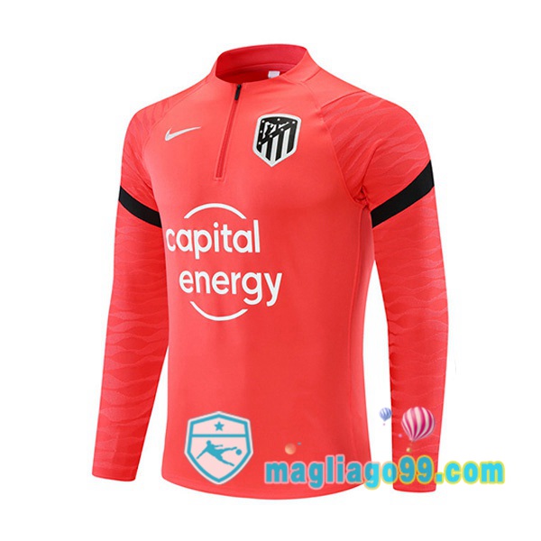 Magliago - Passione Maglie Thai Affidabili Basso Costo Online Shop | Felpe Allenamento Atletico Madrid Rosso 2021/2022