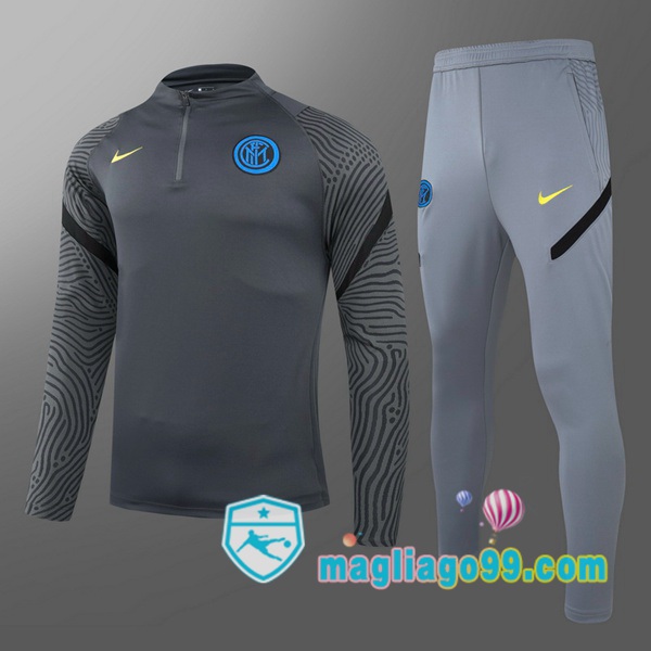 Magliago - Passione Maglie Thai Affidabili Basso Costo Online Shop | Tuta da Allenamento Inter Milan Bambino Grigio 2021/2022