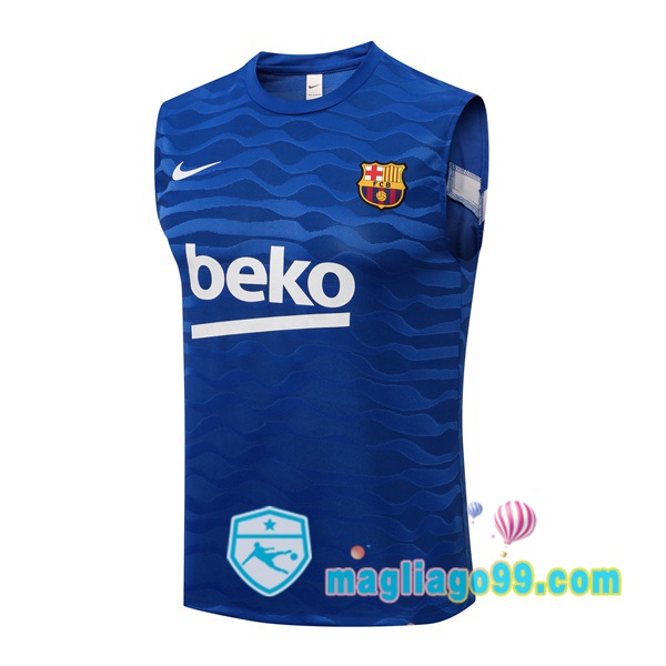 Magliago - Passione Maglie Thai Affidabili Basso Costo Online Shop | Gilet Calcio FC Barcellona Blu 2021/2022