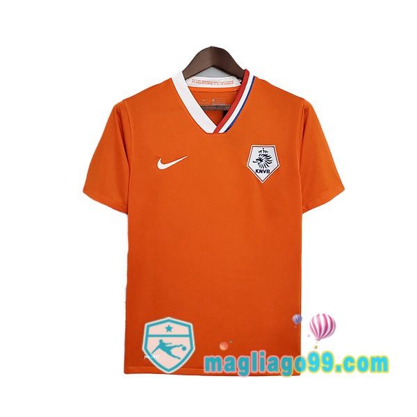 Magliago - Passione Maglie Thai Affidabili Basso Costo Online Shop | 2008 Paesi Bassi Retro Prima Maglia Storica Arancione