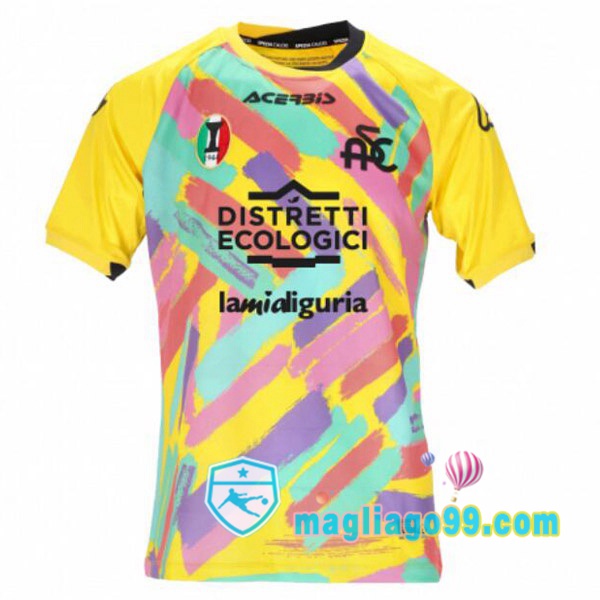 Magliago - Passione Maglie Thai Affidabili Basso Costo Online Shop | Maglia Spezia Calcio Terza Giallo 2022/2023