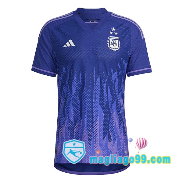 Magliago - Passione Maglie Thai Affidabili Basso Costo Online Shop | 3 Stelle Nazionale Maglia Calcio Argentina Seconda Porpora 2022/2023