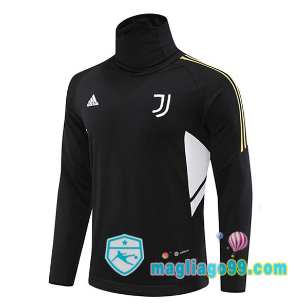 Magliago - Passione Maglie Thai Affidabili Basso Costo Online Shop | Felpe Allenamento Juventus Collo Alto Nero 2022/2023