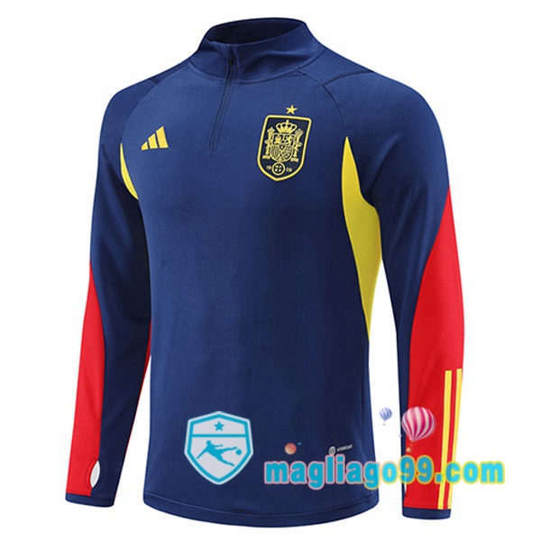 Magliago - Passione Maglie Thai Affidabili Basso Costo Online Shop | Felpe Allenamento Spagna Blu Royal 2022/2023
