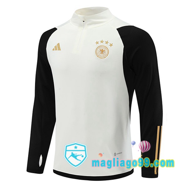 Magliago - Passione Maglie Thai Affidabili Basso Costo Online Shop | Felpe Allenamento Germania Bianco Nero 2022/2023