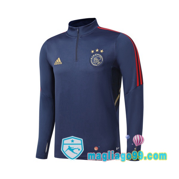 Magliago - Passione Maglie Thai Affidabili Basso Costo Online Shop | Felpe Allenamento AFC Ajax Blu Royal 2022/2023