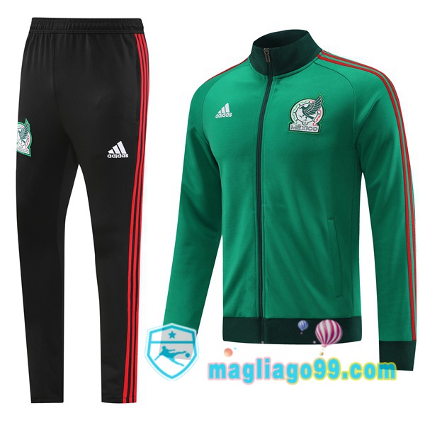 Magliago - Passione Maglie Thai Affidabili Basso Costo Online Shop | Giacca Da Allenamento Messico Verde 2022/2023