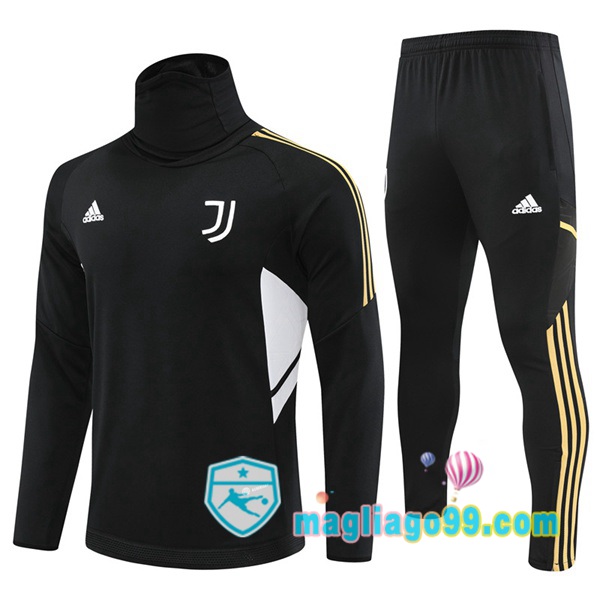 Magliago - Passione Maglie Thai Affidabili Basso Costo Online Shop | Tuta da Allenamento Juventus Collo Alto Nero 2022/2023