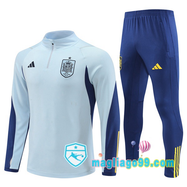Magliago - Passione Maglie Thai Affidabili Basso Costo Online Shop | Tuta da Allenamento Spagna Blu 2022/2023