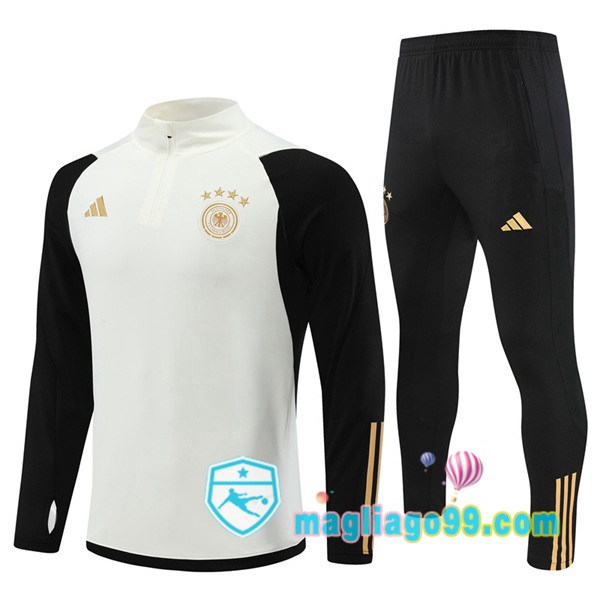 Magliago - Passione Maglie Thai Affidabili Basso Costo Online Shop | Tuta da Allenamento Germania Bianco Nero 2022/2023