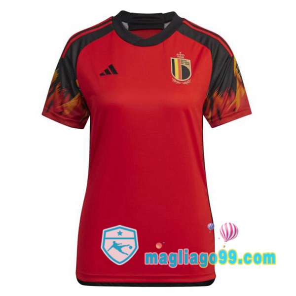 Magliago - Passione Maglie Thai Affidabili Basso Costo Online Shop | Nazionale Maglia Calcio Belgio Donna Prima Rosso 2022/2023