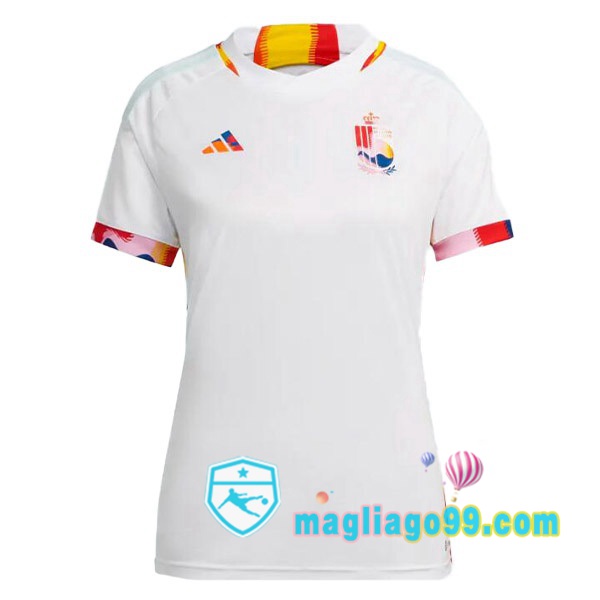Magliago - Passione Maglie Thai Affidabili Basso Costo Online Shop | Nazionale Maglia Calcio Belgio Donna Seconda Bianco 2022/2023