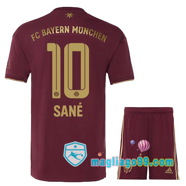 Magliago - Passione Maglie Thai Affidabili Basso Costo Online Shop | Maglia Bayern Monaco (Sané 10) Bambino Edition speciale Rosso 2022/2023