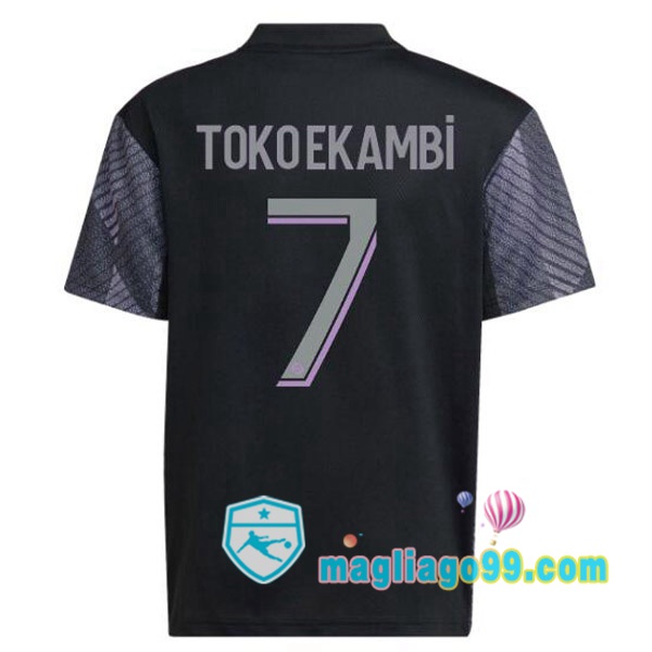Magliago - Passione Maglie Thai Affidabili Basso Costo Online Shop | Maglia Lyon OL (TOKO EKAMBI 7) Terza Nero 2022/2023