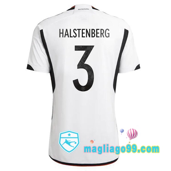 Magliago - Passione Maglie Thai Affidabili Basso Costo Online Shop | Nazionale Maglia Calcio Germania (HALSTENBERG 3) Prima Nero Bianco 2022/2023