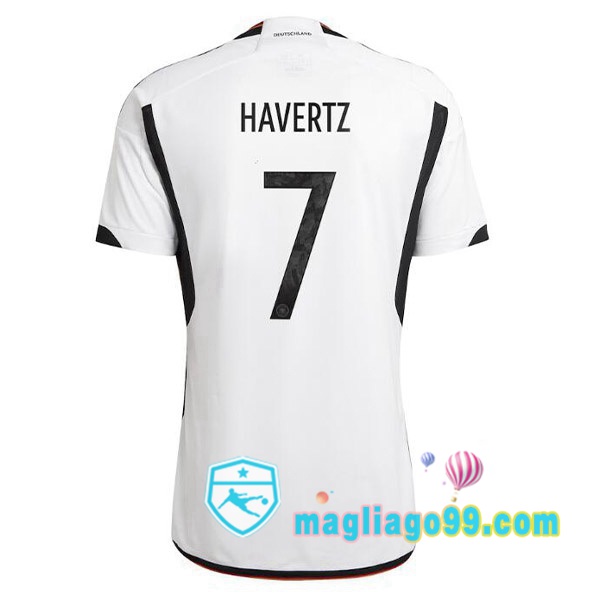 Magliago - Passione Maglie Thai Affidabili Basso Costo Online Shop | Nazionale Maglia Calcio Germania (HAVerdeZ 7) Prima Nero Bianco 2022/2023