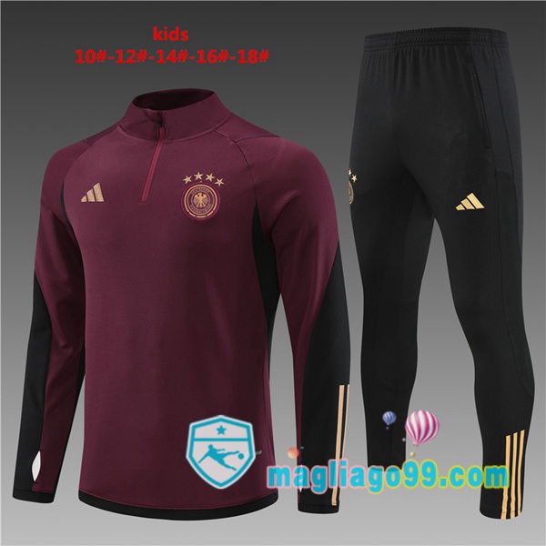 Magliago - Passione Maglie Thai Affidabili Basso Costo Online Shop | Tuta da Allenamento Germania Bambino Rosso 2022/2023