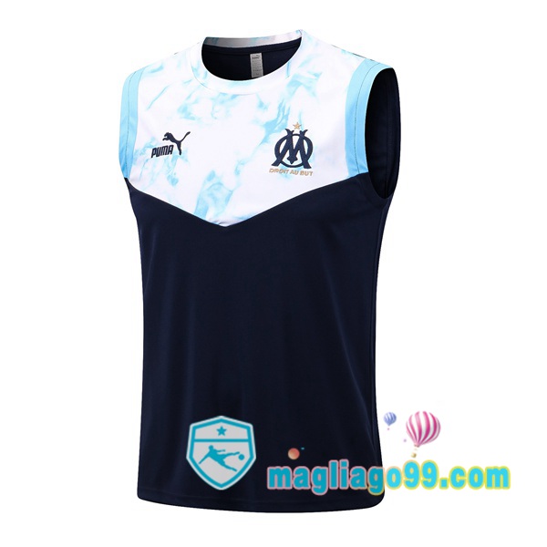 Magliago - Passione Maglie Thai Affidabili Basso Costo Online Shop | Gilet Calcio Marsiglia OM Nero Bianco 2022/2023