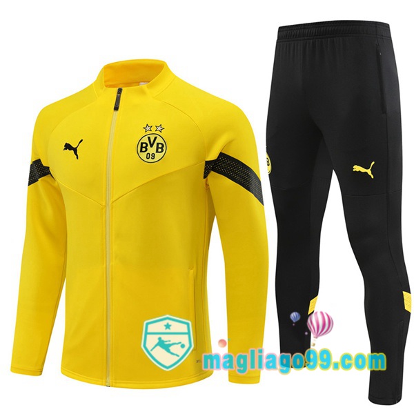 Magliago - Passione Maglie Thai Affidabili Basso Costo Online Shop | Giacca Da Allenamento Dortmund BVB Giallo 2022/2023