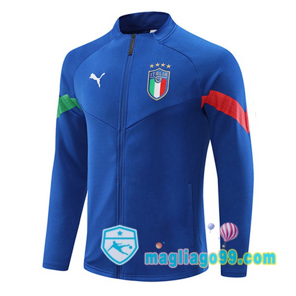 Magliago - Passione Maglie Thai Affidabili Basso Costo Online Shop | Giacca Da Allenamento Italia Blu 2022/2023