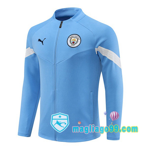 Magliago - Passione Maglie Thai Affidabili Basso Costo Online Shop | Giacca Da Allenamento Manchester City Blu 2022/2023