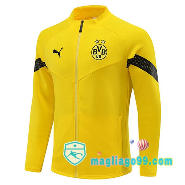 Magliago - Passione Maglie Thai Affidabili Basso Costo Online Shop | Giacca Da Allenamento Dortmund BVB Giallo 2022/2023